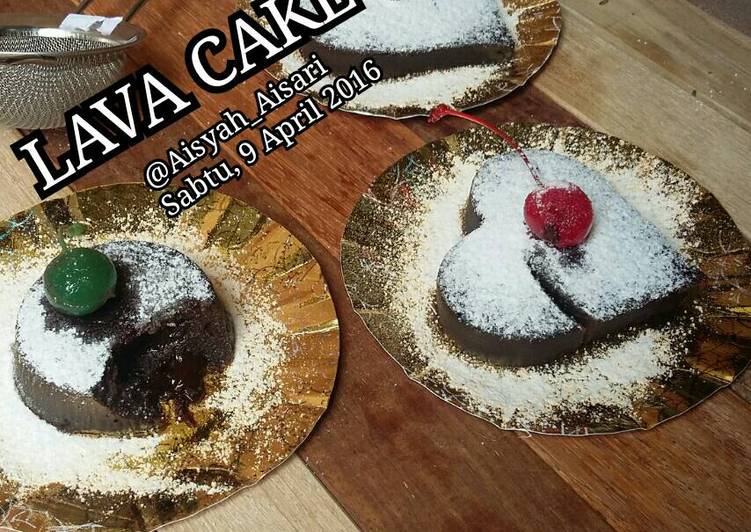 gambar untuk cara membuat LAVA CAKE (No Mixer, No Oven)