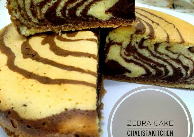 gambar untuk cara membuat Zebra cake