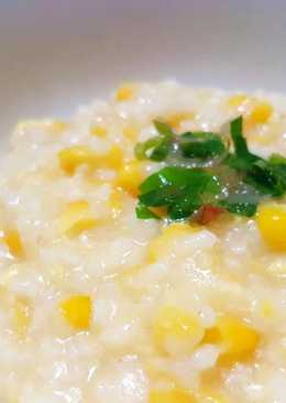 Chicken and Corn Congee Porridge (Bubur Jagung Ayam)