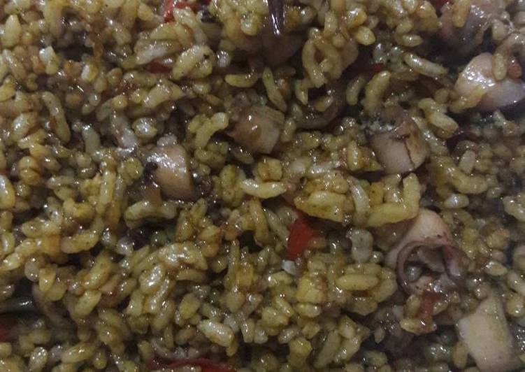 Resep Nasi goreng hitam pedas manis - anna