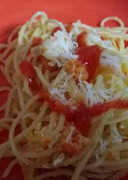 Spaghetti Saus Telur Asin