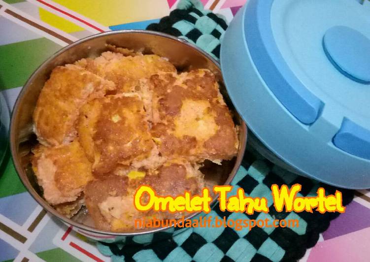 gambar untuk cara membuat Omelet Tahu Wortel (toddler meal)