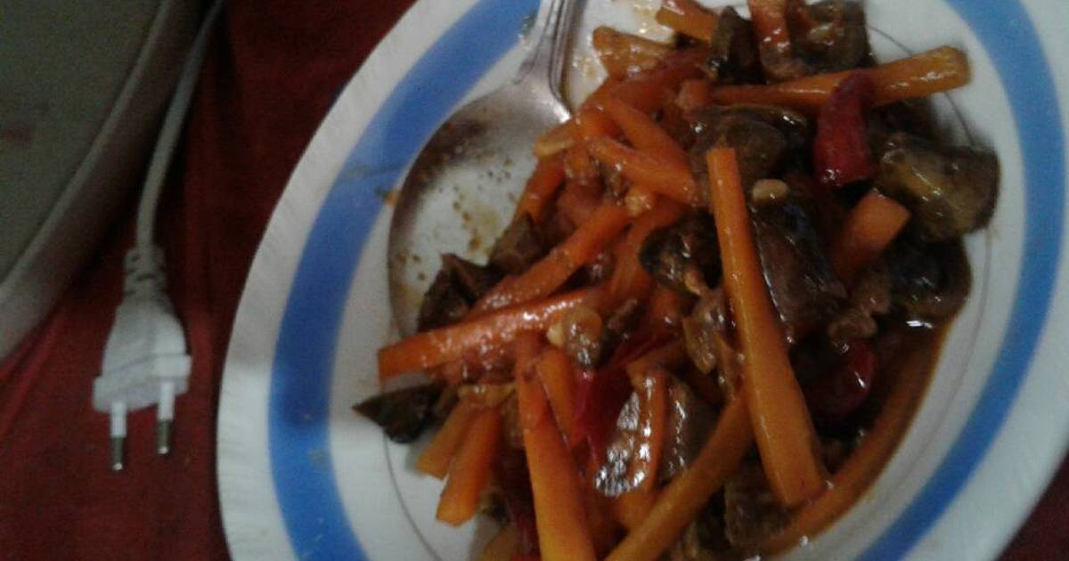 606 resep hati ampela pedas manis enak dan sederhana - Cookpad