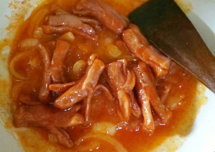 Sosis Pedas Manis (mudah,cepat,simple)