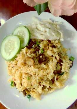 Nasi goreng ati ampela sederhana