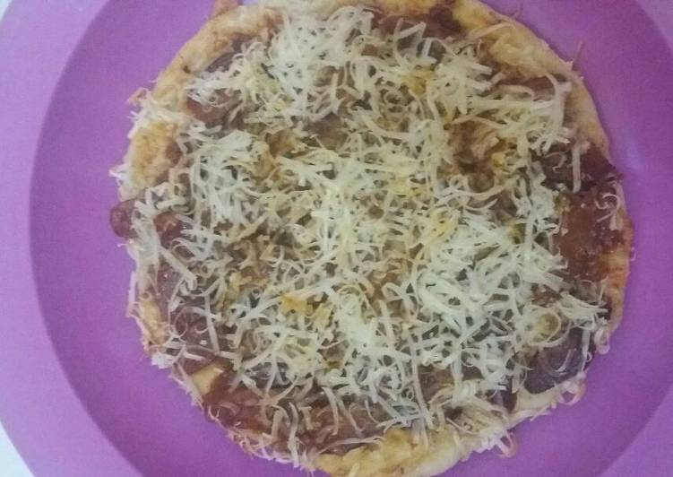 resep lengkap untuk Pizza teflon