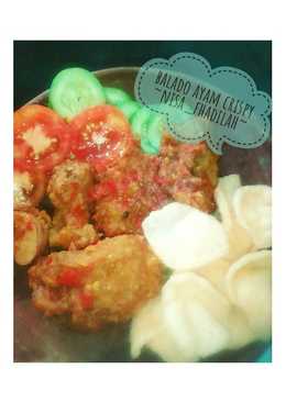 Balado ayam crispy (hot fire chicken kw)