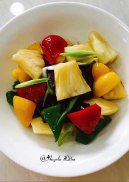 Tumis cabe paprika & nanas #menusederhana