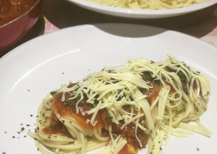 Resep Spaghetti Bolognaise Kiriman dari May Riyadi
