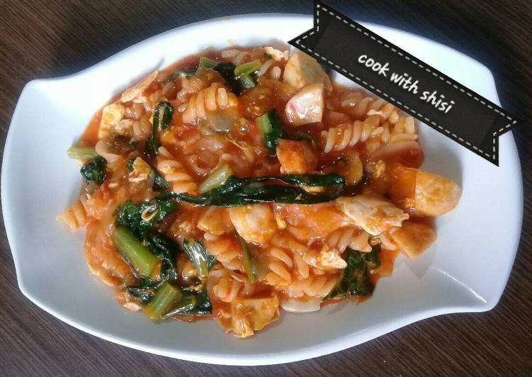 resep makanan Seblak Makaroni Seafood