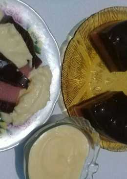 Puding (coklat & jambu biji) with vla