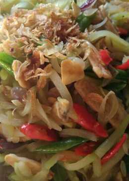 Tumis labu siam pedas