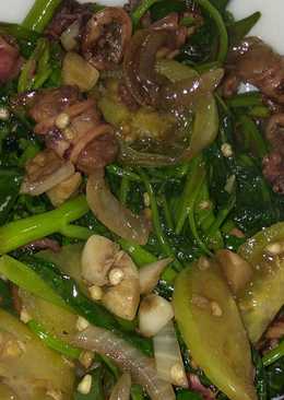 Tumis Kangkung Cumi Asin