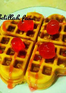 American waffle untuk sarapan ala Abdillah fam 