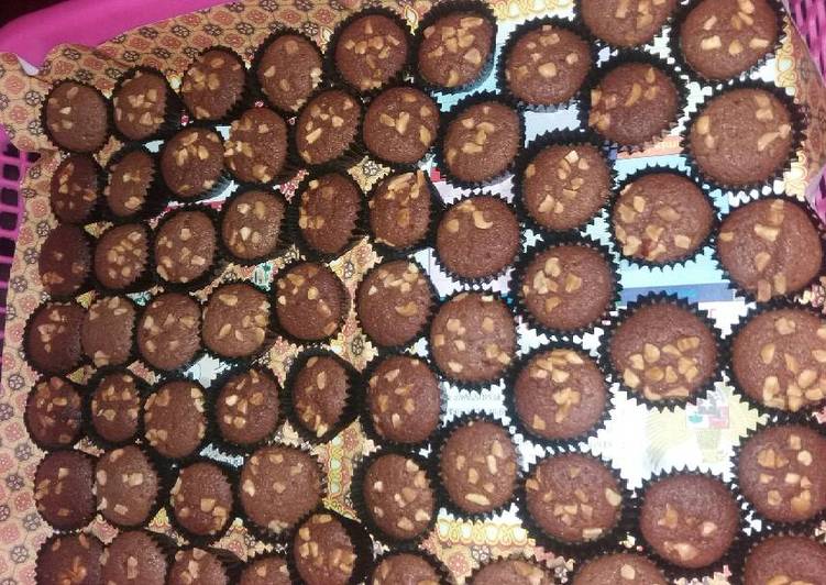 resep makanan Brownies kering mini(kuker lebaran)??????