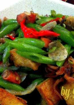 Tumis buncis cumi asin