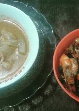 Tumis Udang Cabe ijo Kuah Labu