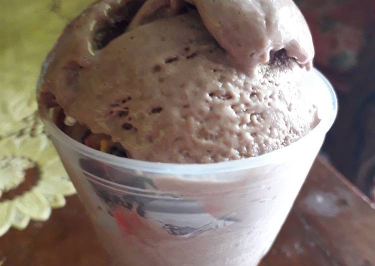 gambar untuk cara membuat Ice cream milo