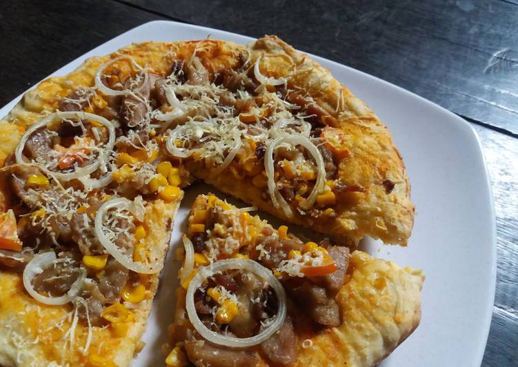 gambar untuk resep Pizza jagung sosis baso