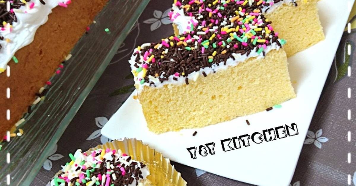 Resep Simple sponge cake lembut no sp (topping meises) Resep Simple sponge cake lembut no sp (topping meises)
