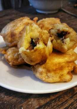 Tape goreng isi coklat