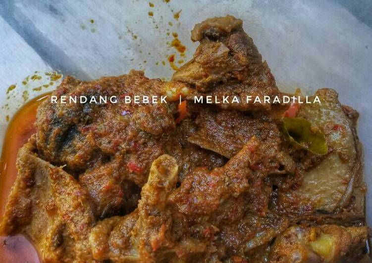 bahan dan cara membuat Rendang Bebek