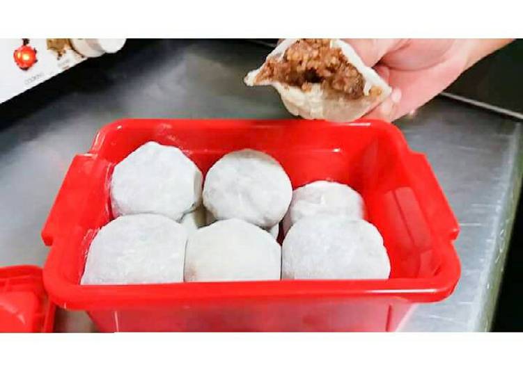 cara membuat Mochi kacang tanah