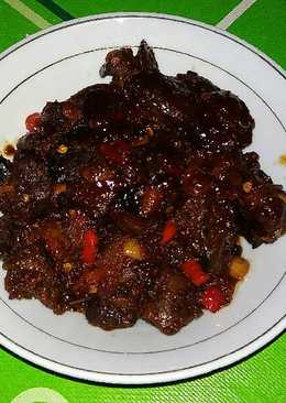 Ati ayam bumbu sate