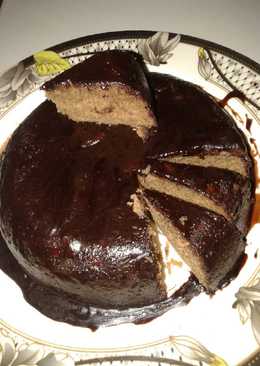 Bolu pisang coklat siram