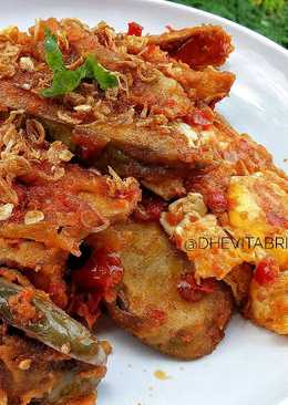 Terong Crispy Telur Balado Spicy