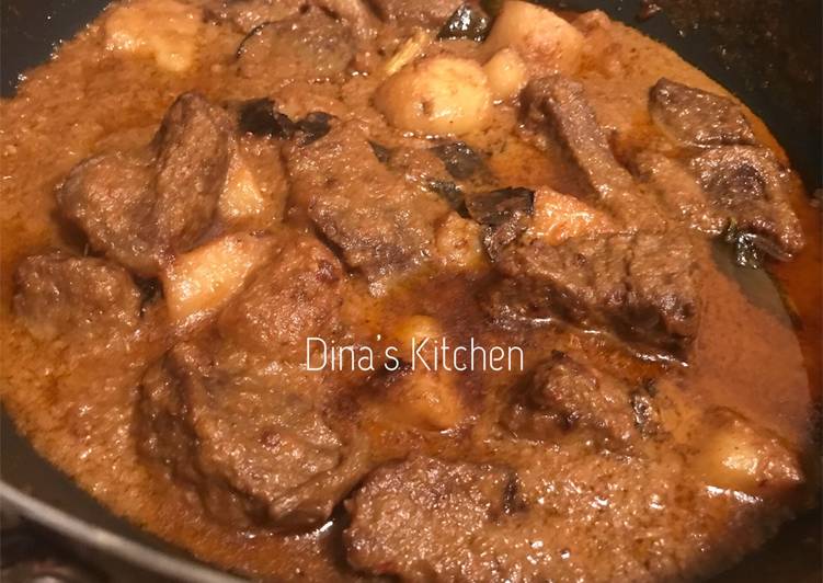 resep makanan Rendang Daging USA