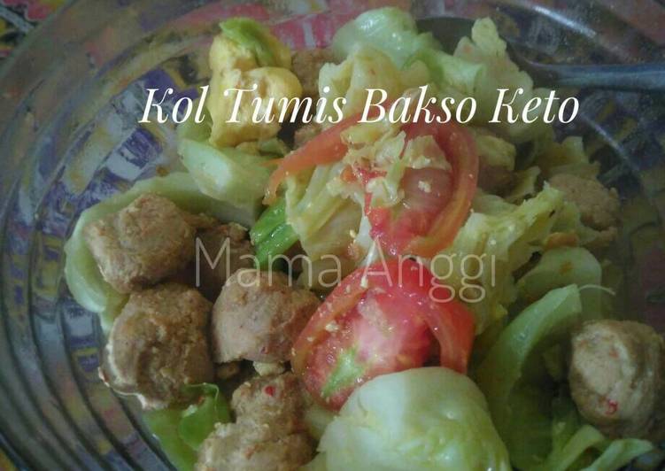 gambar untuk cara membuat Kol Tumis Bakso Keto