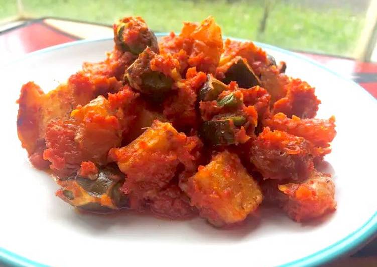 resep makanan Udang Goreng Petai & Kentang Balado