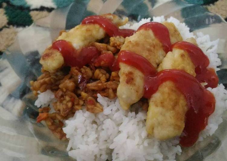 gambar untuk resep makanan Chicken Fillet with Tempe and Tomato Sauce