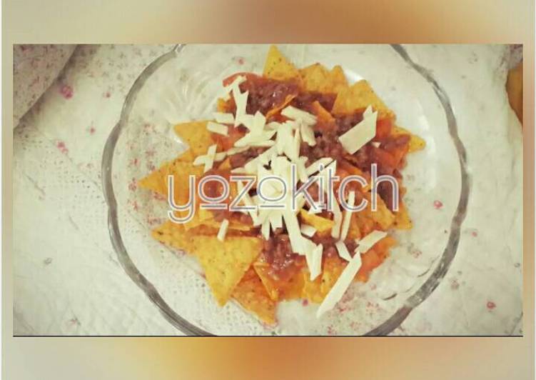 resep Nachos saos BBQ