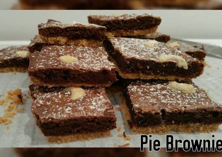 bahan dan cara membuat Pie Brownie