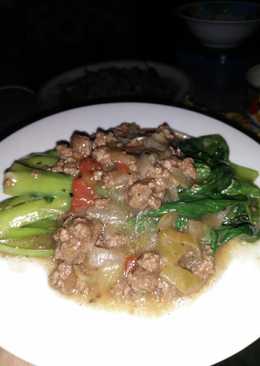 Pakchoy Saus Daging Lada Hitam