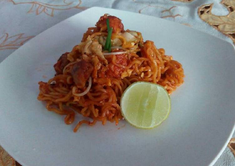 resep makanan Mee Goreng Mamak (Mie goreng ala malaysia)