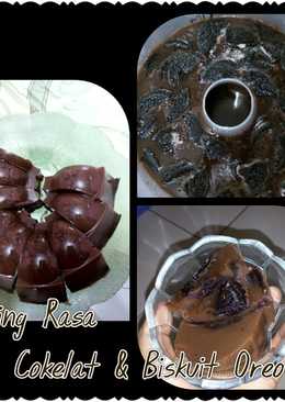 Puding rasa Hilo Cokelat + Oreo untuk cemilan suami