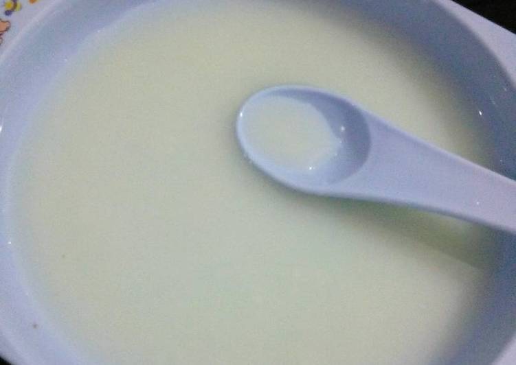 Resep Mpasi 6M : bubur susu Kiriman dari Endang Sugiati
