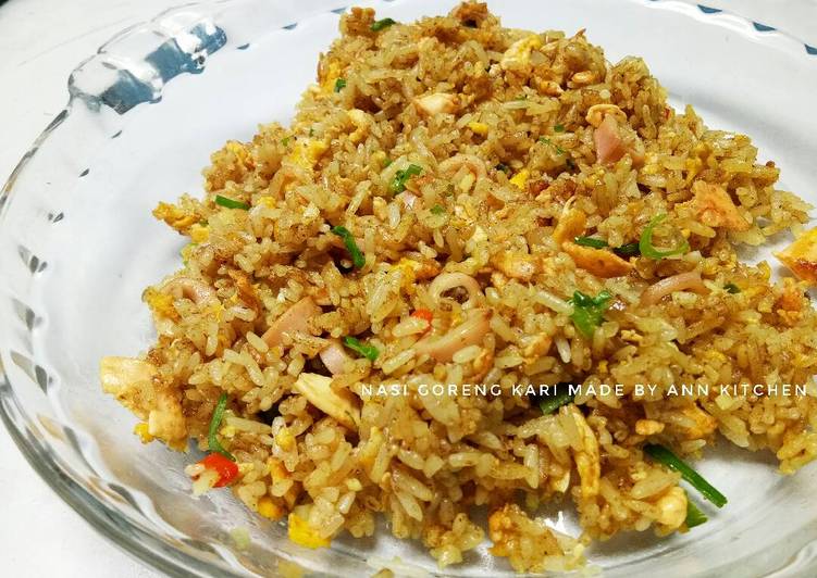 gambar untuk resep Nasi goreng kari