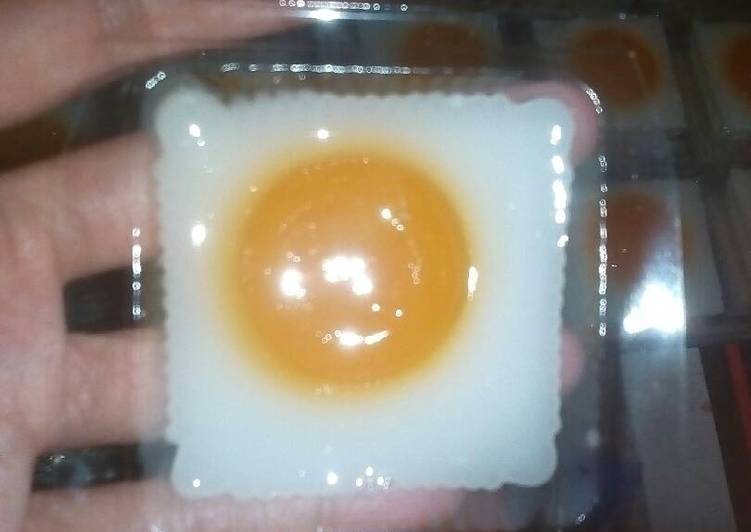 Cara Membuat Puding Telor Ceplok Mata Sapi 