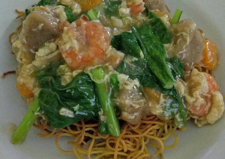 resep makanan Mie Titie/ mi garing