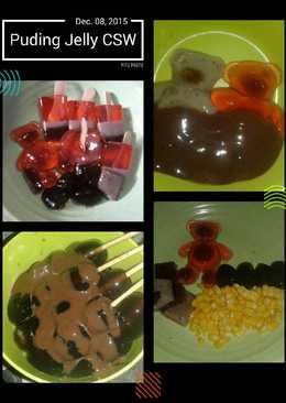 Puding jelly CSW (cincau sarang walet)