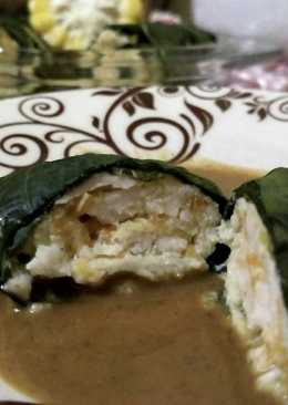 Sawi Roulade (sawi gulung ayam wortel)