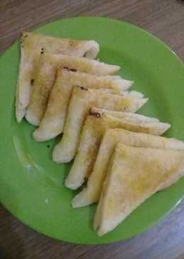 Roti Panggang Isi Pisang Coklat