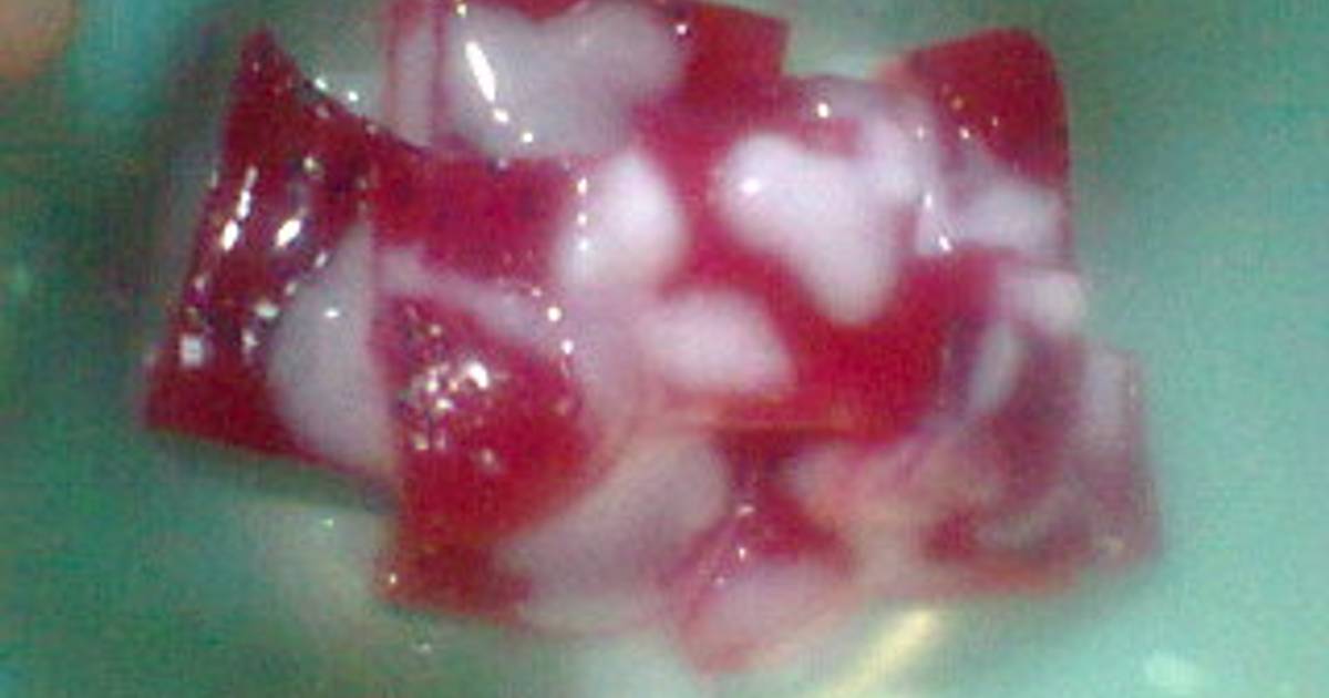Resep AGAR-AGAR BUAH NAGA SAUS SUSU oleh DAPUR BUNDANYA 