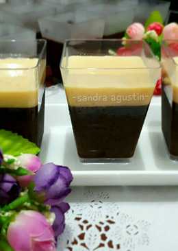 Puding Coklat Vla Vanila ala KFC