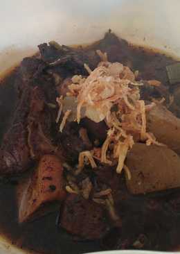 Rawon daging & Iga sapi