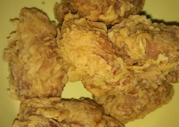 cara membuat Ayam kentaky kriuk sampai sore